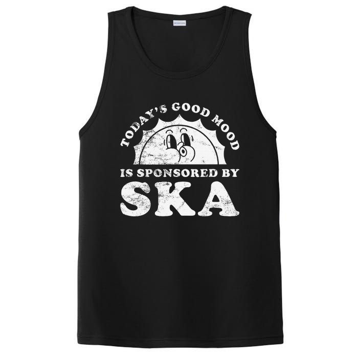 Funny Cute Retro Vintage Ska Music PosiCharge Competitor Tank