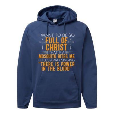 Funny Christian Religious Servant Of God Faithful Jesus Performance Fleece Hoodie