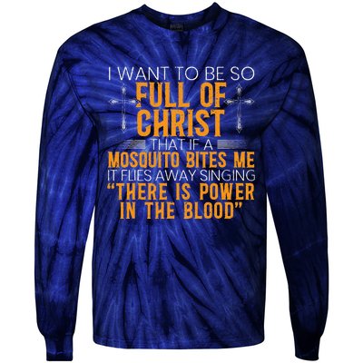 Funny Christian Religious Servant Of God Faithful Jesus Tie-Dye Long Sleeve Shirt