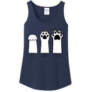 Funny Cat Rock Paper Scissors Cat Paws Cat Lover Ladies Essential Tank