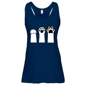 Funny Cat Rock Paper Scissors Cat Paws Cat Lover Ladies Essential Flowy Tank