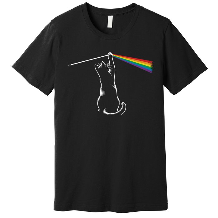 Funny Cat Rock Music Gift Funny Cat Premium T-Shirt