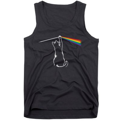 Funny Cat Rock Music Gift Funny Cat Tank Top