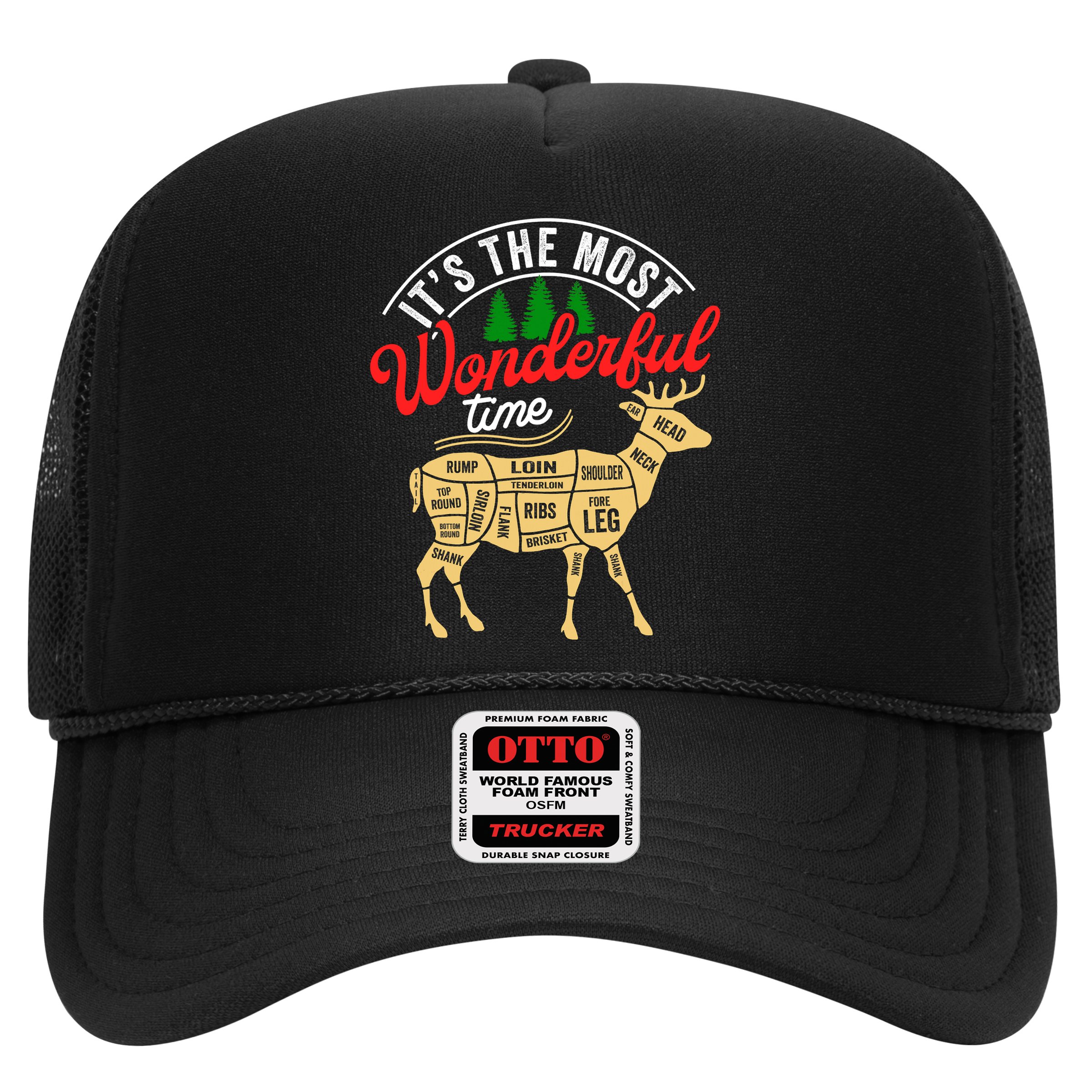 Funny Christmas Reindeer Hunter Deer Meat Hunting Gifts Hat