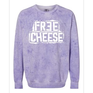 Free Cheese Retro Colorblast Crewneck Sweatshirt