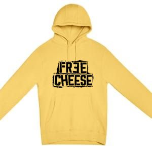 Free Cheese Retro Premium Pullover Hoodie