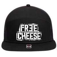 Free Cheese Retro 7 Panel Mesh Trucker Snapback Hat