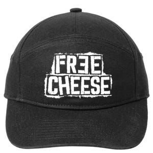 Free Cheese Retro 7-Panel Snapback Hat