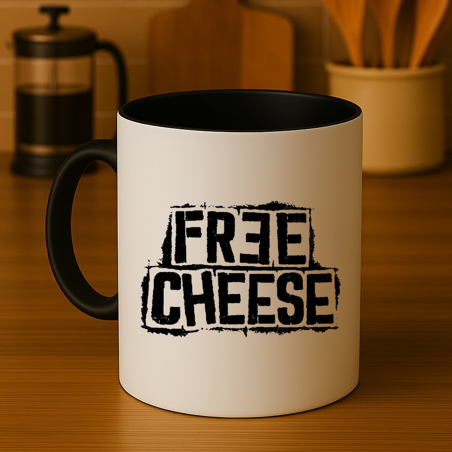 Free Cheese Retro Mug