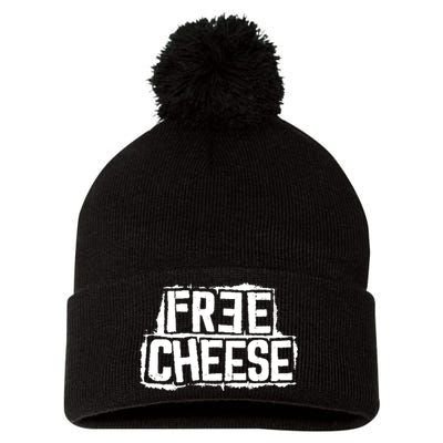 Free Cheese Retro Pom Pom 12in Knit Beanie