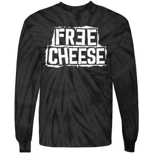 Free Cheese Retro Tie-Dye Long Sleeve Shirt