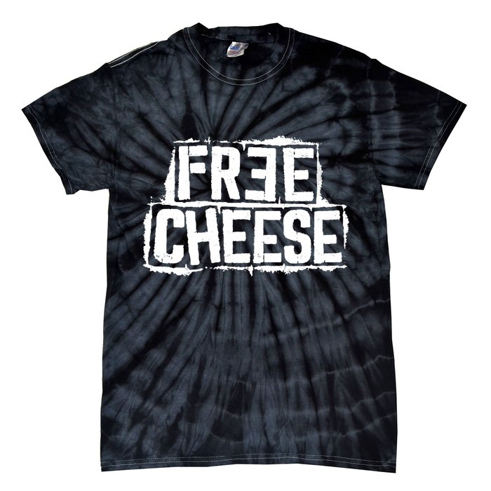 Free Cheese Retro Tie-Dye T-Shirt