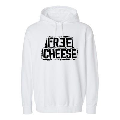 Free Cheese Retro Garment-Dyed Fleece Hoodie