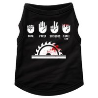 Funny Carpenter Rock Paper Scissors Table Saw Doggie Tank