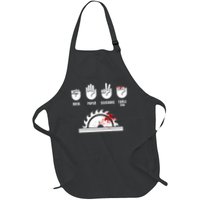 Funny Carpenter Rock Paper Scissors Table Saw Apron