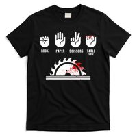 Funny Carpenter Rock Paper Scissors Table Saw T-Shirt