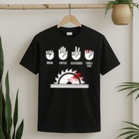 Funny Carpenter Rock Paper Scissors Table Saw T-Shirt