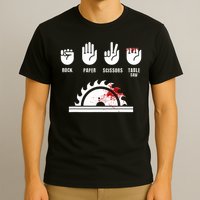 Funny Carpenter Rock Paper Scissors Table Saw T-Shirt