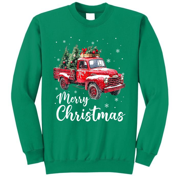 Funny Christmas Red Truck Family Matching Xmas Pajama Gift Sweatshirt