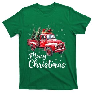 Funny Christmas Red Truck Family Matching Xmas Pajama Gift T-Shirt