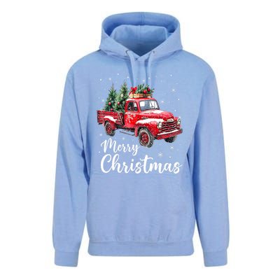 Funny Christmas Red Truck Family Matching Xmas Pajama Gift Unisex Surf Hoodie