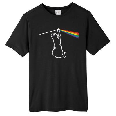 Funny Cat Rock Music Gift Tall Fusion ChromaSoft Performance T-Shirt