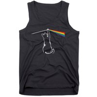 Funny Cat Rock Music Gift Tank Top