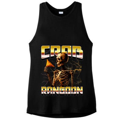 Funny Crab Rangoon Bootleg Rap Aesthetic Goons Meme Skeleton Ladies PosiCharge Tri-Blend Wicking Tank