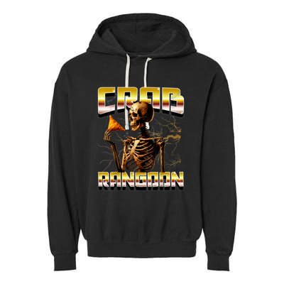 Funny Crab Rangoon Bootleg Rap Aesthetic Goons Meme Skeleton Garment-Dyed Fleece Hoodie