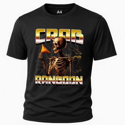 Funny Crab Rangoon Bootleg Rap Aesthetic Goons Meme Skeleton Performance Shirt