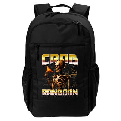 Funny Crab Rangoon Bootleg Rap Aesthetic Goons Meme Skeleton Backpack