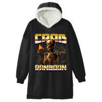 Funny Crab Rangoon Bootleg Rap Aesthetic Goons Meme Skeleton Hooded Wearable Blanket