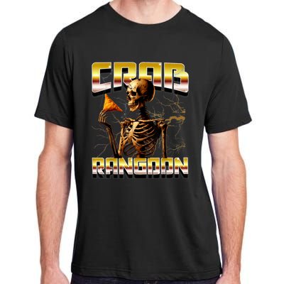 Funny Crab Rangoon Bootleg Rap Aesthetic Goons Meme Skeleton Adult ChromaSoft Performance T-Shirt