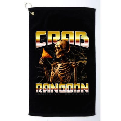 Funny Crab Rangoon Bootleg Rap Aesthetic Goons Meme Skeleton Golf Towel