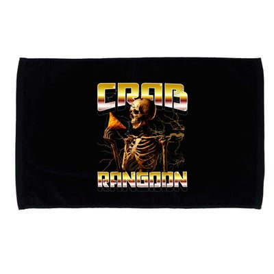 Funny Crab Rangoon Bootleg Rap Aesthetic Goons Meme Skeleton Microfiber Hand Towel