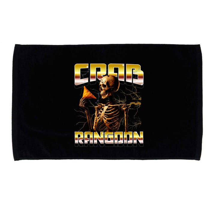 Funny Crab Rangoon Bootleg Rap Aesthetic Goons Meme Skeleton Microfiber Hand Towel