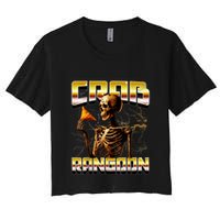Funny Crab Rangoon Bootleg Rap Aesthetic Goons Meme Skeleton Crop Top