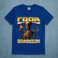 Funny Crab Rangoon Bootleg Rap Aesthetic Goons Meme Skeleton T-Shirt