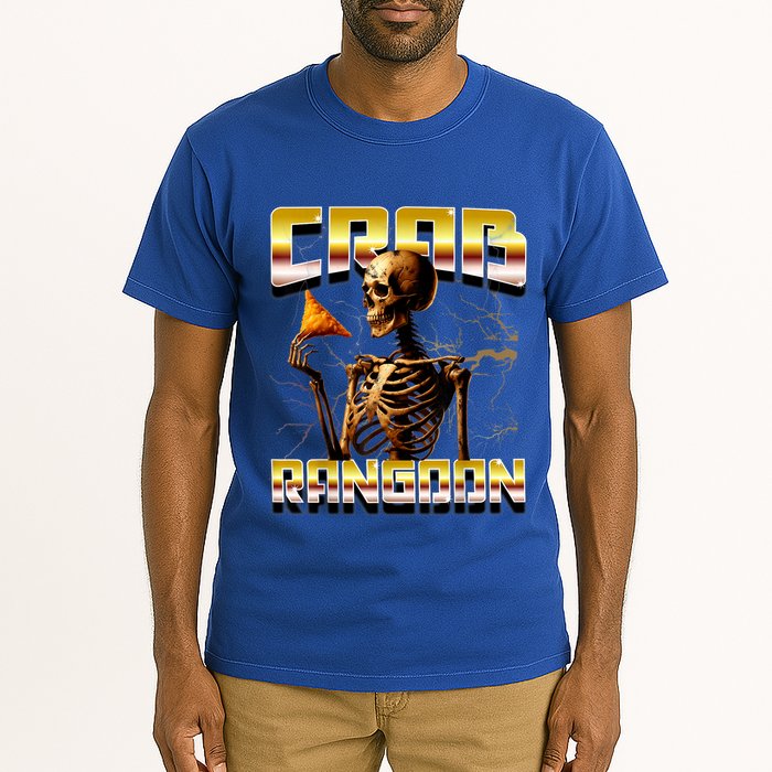 Funny Crab Rangoon Bootleg Rap Aesthetic Goons Meme Skeleton Tall T-Shirt