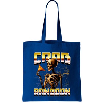 Funny Crab Rangoon Bootleg Rap Aesthetic Goons Meme Skeleton Bag