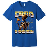 Funny Crab Rangoon Bootleg Rap Aesthetic Goons Meme Skeleton Premium T-Shirt