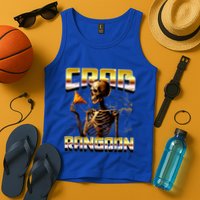Funny Crab Rangoon Bootleg Rap Aesthetic Goons Meme Skeleton Tank Top