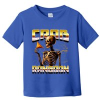 Funny Crab Rangoon Bootleg Rap Aesthetic Goons Meme Skeleton Toddler T-Shirt