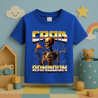 Funny Crab Rangoon Bootleg Rap Aesthetic Goons Meme Skeleton Toddler T-Shirt
