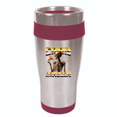 Funny Crab Rangoon Bootleg Rap Aesthetic Goons Meme Skeleton 16oz Travel Tumbler