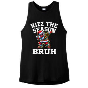 Funny Christmas Rizzmas Santa Xmas Rizz The Season Bruh Ladies PosiCharge Tri-Blend Wicking Tank