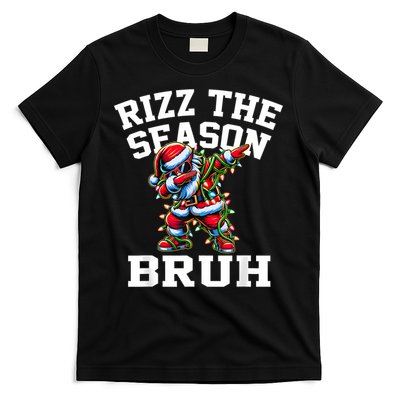 Funny Christmas Rizzmas Santa Xmas Rizz The Season Bruh T-Shirt