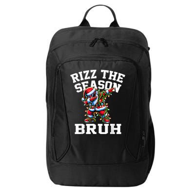 Funny Christmas Rizzmas Santa Xmas Rizz The Season Bruh City Backpack