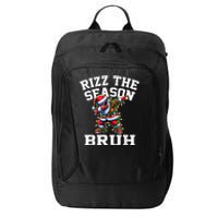 Funny Christmas Rizzmas Santa Xmas Rizz The Season Bruh City Backpack