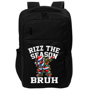 Funny Christmas Rizzmas Santa Xmas Rizz The Season Bruh Impact Tech Backpack